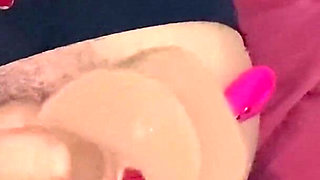 After Being Creampied a Pussy Yes Fucks the Rubber Cock Full of Cum