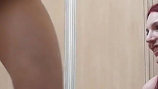 Two Stunning Chicks Face Fucking Their Slave