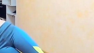 Sexy Brunette Myla_angel. Gymnastics in Sportwear and Naked, Tits Sucking, Naked Walking!