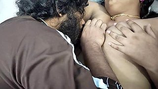 Steamy romance with wifey's booty kisses and breast sucking