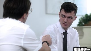 Big breast mom fucks two religious guys