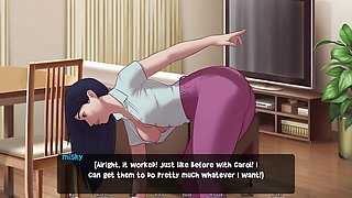 Animated girl in a cartoon sex fantasy with Indian vibes