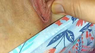 While the house doll watches porn I touch her very wet pussy