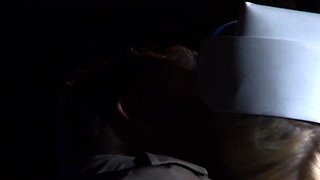 Blonde blowjob adoring skank facialized after hardcore fun