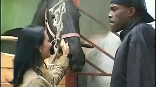 Gangbanged in a stable