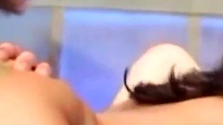 Slutty Asian Has Some Lesbian Fun with a Redhead Before Taking a Throbbing Cock