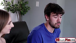 Indifferent stepbro fucks big knockers teenage