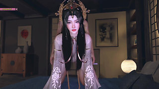 Queen Animated Angel with Sinful Curves - 3D Animation