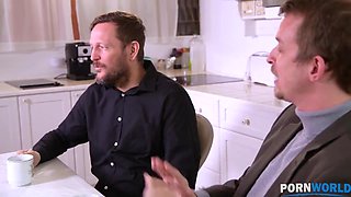 Exotic nympho Roxy Lips blows and fucks her husband's friend in bathroom GP1213