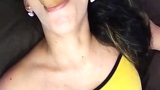 Stepsister fucks her stepbrother while talking on the phone with her boyfriend - Russian amateur porn