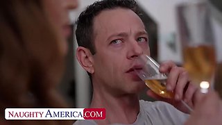 Housewife Skylar Snow gets to know her new neighbor up-close and personal