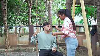 Hot Aunty Called Her Boyfriend to the Garden and Had Sex with Him Hardfucking Clear Hindi Audio