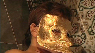 Behind the Mask a Slutty MILF and 2 Horny Men