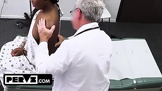 Horny Doctor & Nurse Give Special Treatment To Black Teen Amari Anne - Rough Doggy Style & Deep Throat