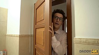 Daddy4k. mature daddy embarks morning by seducing son's blonda girlfriend