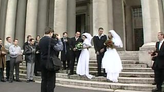 Molten bride gets anal invasion in wedding sundress.
