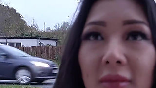 German Scout - Skinny German Thai Teen Kitty Hai Pick up and Talk to First Casting Fuck