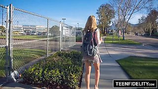 TEENFIDELITY Karla Kush Squirts on Cock and Swallows Cum