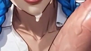 Ai Generated Cum on My Face.