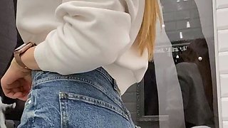 Big Boobed Blonde Masturbates With A Dildo In The Bathroom