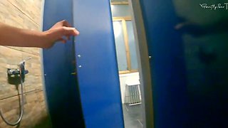 Mixed Dormitory Hostel: Exposing Shower Masturbation