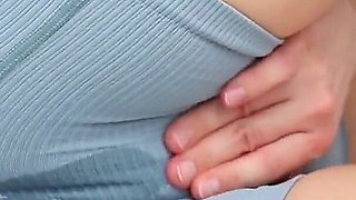 Wetting My Shorts Fetish - Soaking Pussy - Fast Fingering Solo Hot Blonde Girl