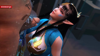 Feng Qing Er Animated and Voluptuous - 3D Animation