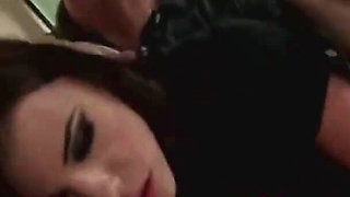 Stunning brunette babe gets anally fucked by a monster prick