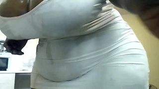 Mature SSBBW Bouncing Her Giant Tits and Nipple Play