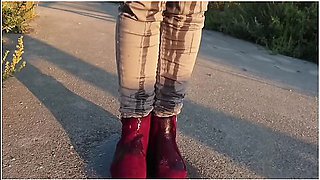 Alice Kinky In Kinky Alice - Very Public Wetting Compilation! Some Of My Naughtiest Public Pissing Videos!