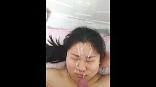 Fantastic facial humiliation for Chinese wife