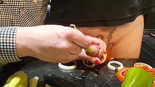CBT. Extreme Dick and Urethral Torment in the Kitchen! Cooking Cock 2. Episode 2/3. Full.
