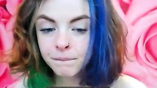 Emo 18-Year-Old With Tattoos Masturbates on Webcam