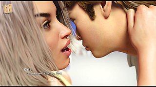 Check out this wild adult visual novel featuring a hot college blonde with big assets