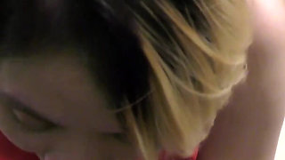 Delivery guy delivers cum on her face and more