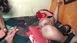 I Lovingly Called the Neighbour Aunty Home, Made Her Slee P on the Bed and Then Fucked Her Ass.