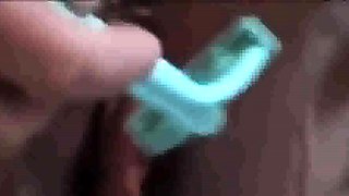 Stepmom lets me watch as she shaves her cunt