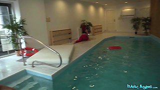 Martin Gun Risks Passion by a Public Poolside