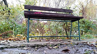 Public Masturbation in the Park of a Mature MILF