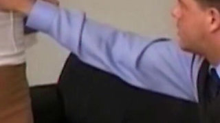 Busty French Babe Got Her Tight Ass Fucked by Boss and Covered with Cum