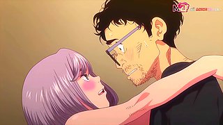 Hentai bartender girl gets wild with her customer in an orgy