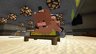 Minecraft Fapcraft: Fazclaire's Nightclub Edition Fucking Frennie, Freddy, in the Ass and Pussy