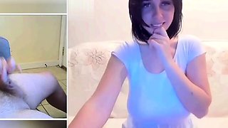 Big Boobs Cam Cutie Opens Her Mouth For Huge Load