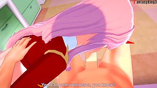 Zero Two gets busy in this full POV anime scene from Darling in the Franxx