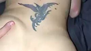 He shamelessly fucks my pussy while Im bound and collared