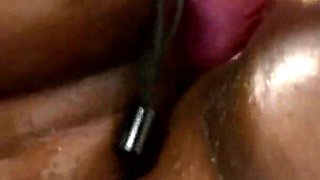 BBW ebony gets fisted from her lesbian friend