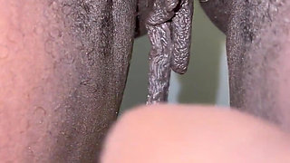 Closeup Pulling My Big Long Pussy Lips