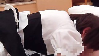 Erotic Maid Girl Sucking Cock While S Climax with Facesitting Creampie in Cowgirl Position Cosplay