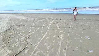 Masturbating Outdoors for Hot Redhead Who Liked It