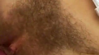 The succulent hot hairy pussy of this horny blonde with perfect tits gets fucked hard by a hard cock